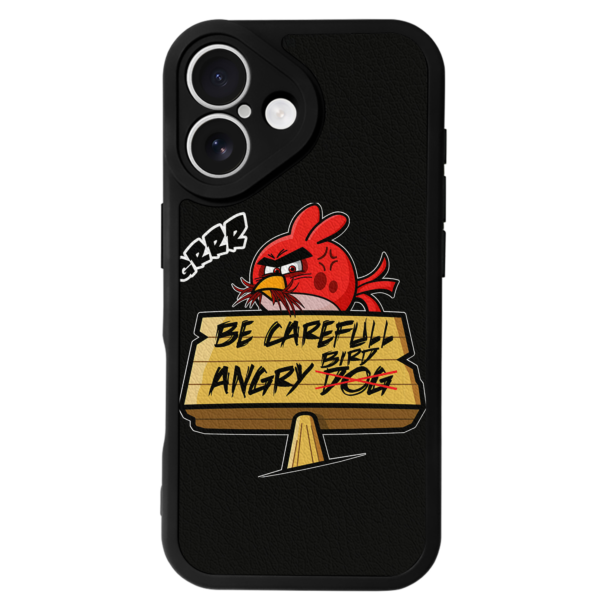 （画像用） Angry Birds アングリーバード 【iPhone 16シリーズ対応】シリコンスマホケース（レザー調） 材質：シリコン
